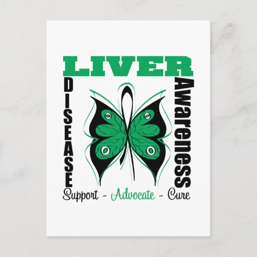 Leverziekte - Boterfly Briefkaart (Voorkant)