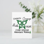 Leverziekte Celtic Butterfly 3 Briefkaart (Staand voorkant)