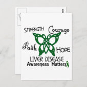 Leverziekte Celtic Butterfly 3 Briefkaart (Voorkant / Achterkant)