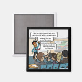 Levez le bar amusant Magnet Carré (Recto/Verso)