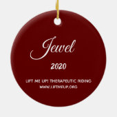 Levez-Moi ! Ornement de vacances 2020 - Bijou (Dos)