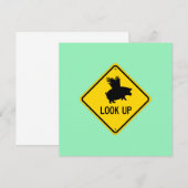 Levez Vos Yeux Pour Les Cochons Peut Voler Carte (Devant / Derrière)