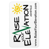 Levez votre élévation Asheville - Magnet de voitur (Vertical)