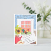 Levez-vous, brillante carte postale inspirante (Debout devant)