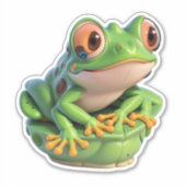Levez-vous dans le bonheur avec nos Stickers Frog (Devant)