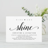 Levez-vous et brillez, Faire-part de mariage en fu (Debout devant)