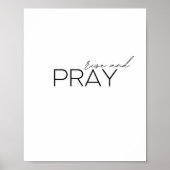 levez-vous et priez. Poster et impression (Devant)