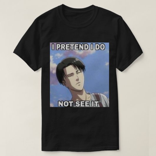 Levi Ackerman meme T-shirt (Design voorkant)