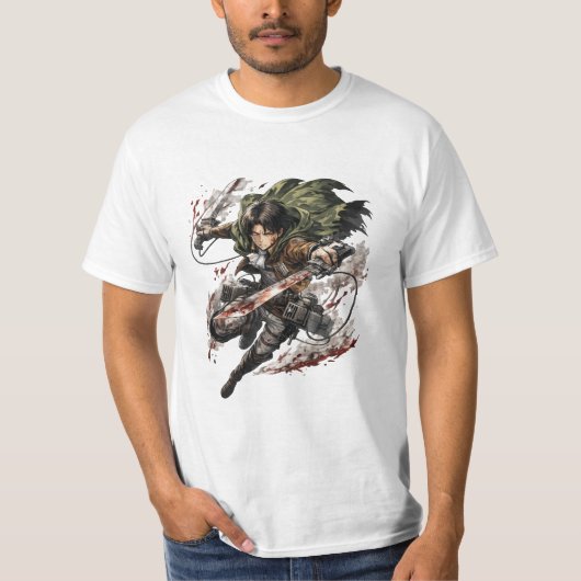 Levi Ackerman – T-Shirt Anime Attaque des Titans (Devant)