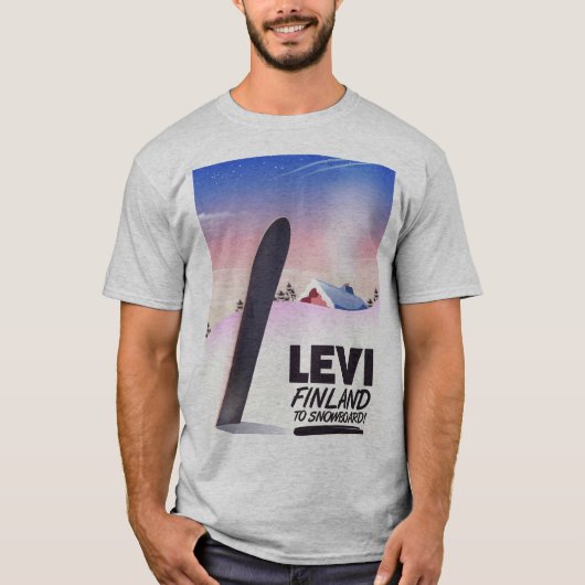 Levi Finland Reisposter voor instapkaarten T-shirt (Voorkant)