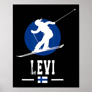 Levi Finland Skigebied Fins Lapland Skiing Sou Poster