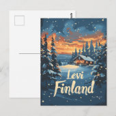 Levi Finland Vintage Kunst Briefkaart (Voorkant / Achterkant)