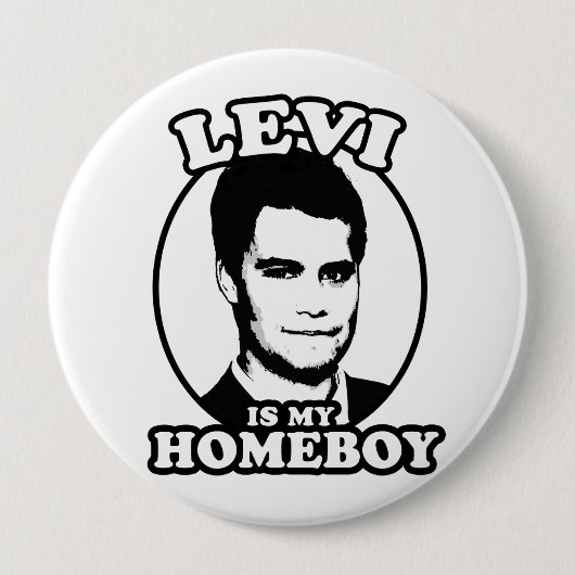 Levi is mijn Homeboy Ronde Button 4,0 Cm (Voorkant)