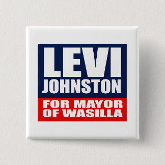 LEVI JOHNSTON VOOR MEERDERE WASILLA VIERKANTE BUTTON 5,1 CM