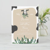 LEVI Vache première invitation anniversaire (Debout devant)