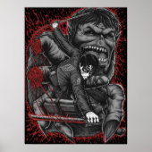 Levi vs Beast titan Poster (Voorkant)