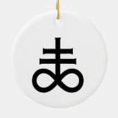 Leviathan-kruis Keramisch Ornament (Achterkant)