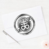 Leviathan sigil autocollant rond (Enveloppe)