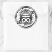 Leviathan sigil autocollant rond (Sac)