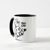 Levitating Meditating Holy Cow Mug – Zen Animal (Devant gauche)