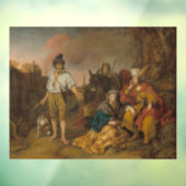 Levite en zijn concubine in Gibeah, het Oude Testa Raamsticker (Vel 3)