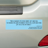 Leviticus 19:33-34 – Behandel immigranten goed Bumpersticker (Op auto)