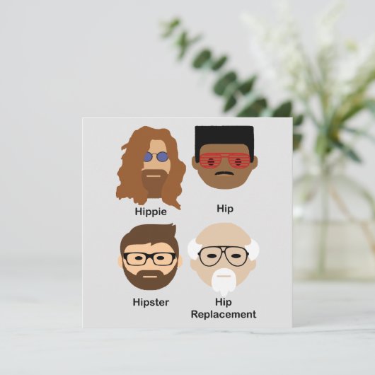 L'évolution de la carte de vœux de hanche (Debout devant)