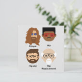 L'évolution de la carte de vœux hip (Debout devant)