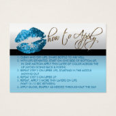 Lèvres à Parties scintillant bleu doux - Comment a (Devant)