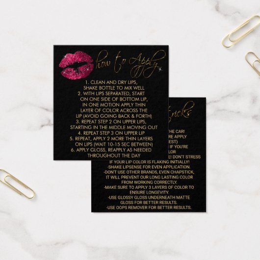 Lèvres à Parties scintillant rose chaud 2 - Commen (Bureau)