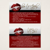 Lèvres à Parties scintillant rouge cannelle - Comm (Devant & derrière)