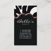 Lèvres animales de rouge de zèbre de cartes de (Dos)