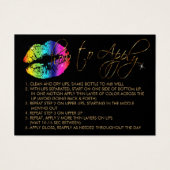 Lèvres arc-en-ciel - Comment appliquer (Devant)