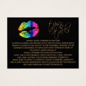 Lèvres arc-en-ciel - Comment appliquer (Dos)