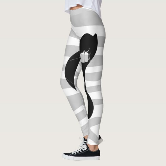 Lèvres bandes tigre Leggings (Gauche)