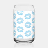 Lèvres Bleues, Motif De Lèvres, Bleu, Baiser (Recto)