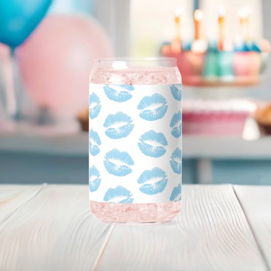 Lèvres Bleues, Motif De Lèvres, Bleu, Baiser (Insitu (Baby Shower))