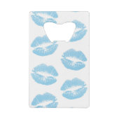 Lèvres Bleues, Motif De Lèvres, Bleu, Baiser (Devant)