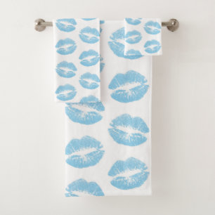 Lèvres bleues, motif de lèvres, rouge à lèvres ble
