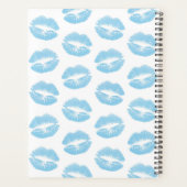 Lèvres bleues, motif de lèvres, rouge à lèvres ble (Dos)