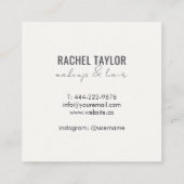 Lèvres chaudes | Carte de visite de maquillage coo (Dos)