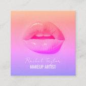 Lèvres chaudes | Carte de visite de maquillage coo (Devant)