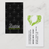 Lèvres chaudes - cartes de visite tuftés de (Devant / Derrière)