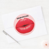 Lèvres chaudes, scellées avec des autocollants de  (Enveloppe)