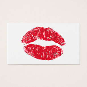 Lèvres de baiser de rouge