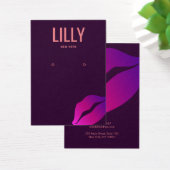 Lèvres de baiser rose chaud Elevant carte d'affich (Bureau)