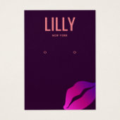 Lèvres de baiser rose chaud Elevant carte d'affich (Devant)