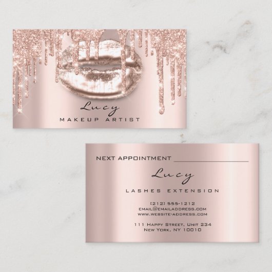 Lèvres de rendez-vous Parties scintillant Lèvres É (Devant / Derrière)