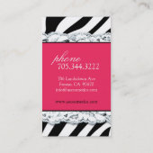 Lèvres de roses indien + Cartes de visite (Dos)