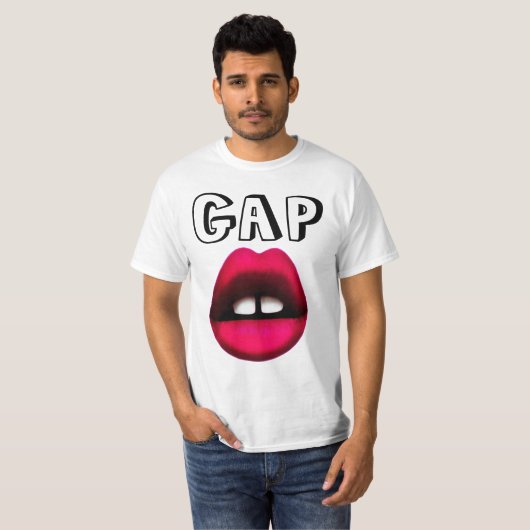 LÈVRES DE T-SHIRTS DE FILLE DE DENT DE GAP (Devant entier)